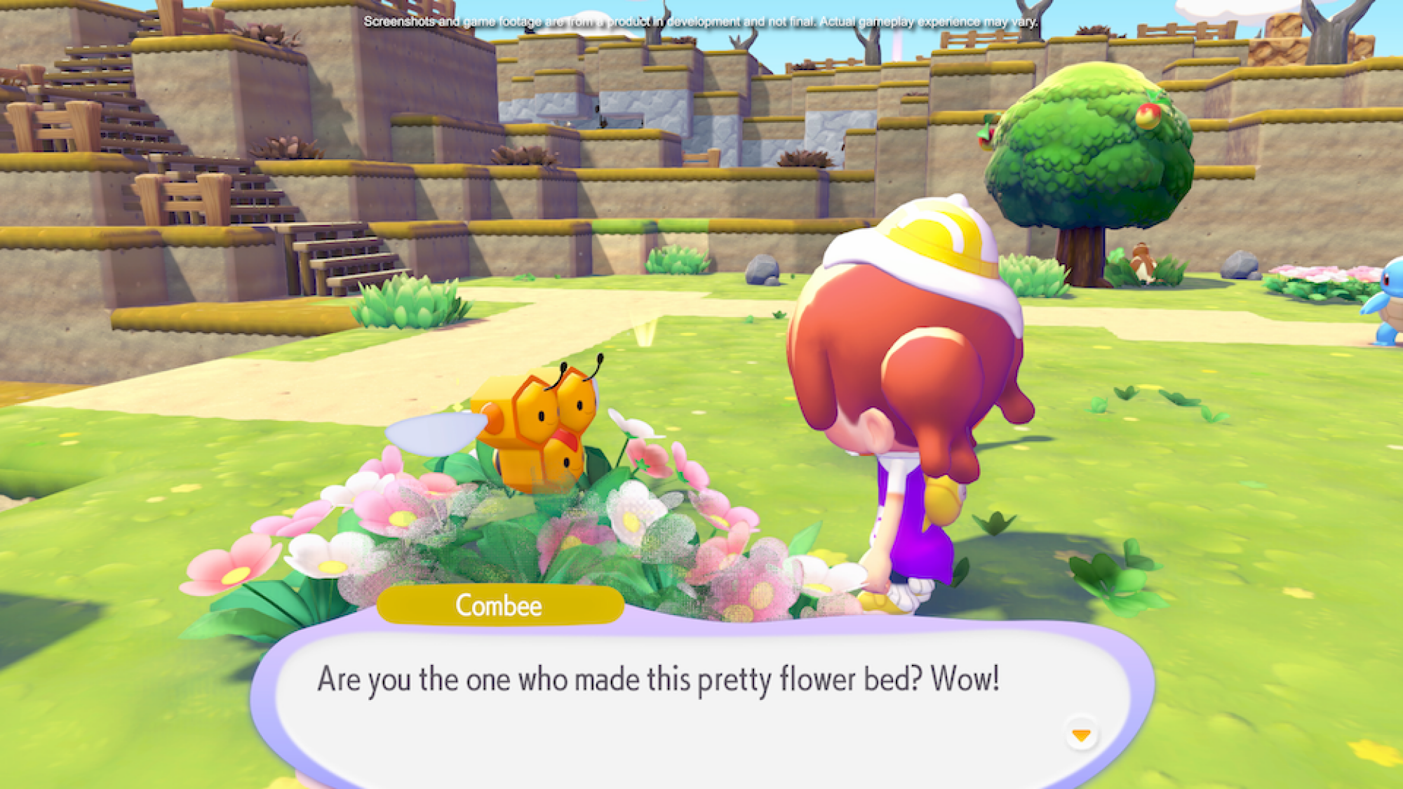 Combee arriving in Pokopia