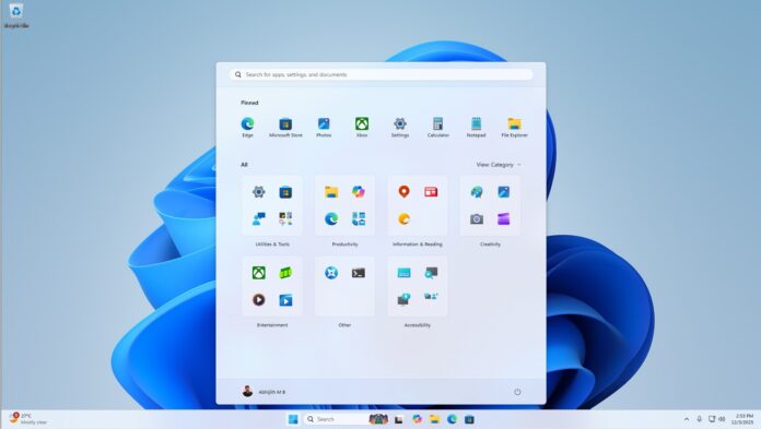 Windows 11 apps in the Start menu Windows 11 apps in the Start menu