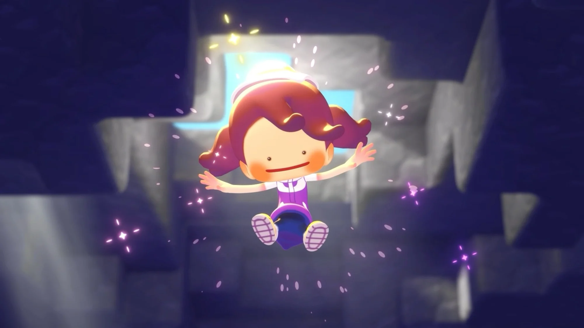 Ditto cosplaying as a human in Pokopia