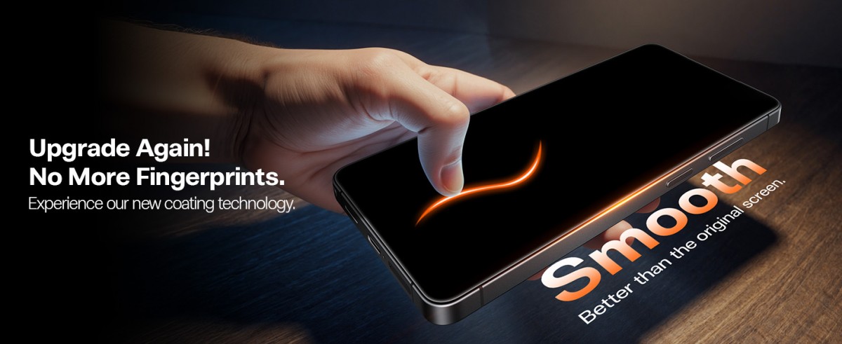 The fingerprint-resistant coating on the OrigArmor