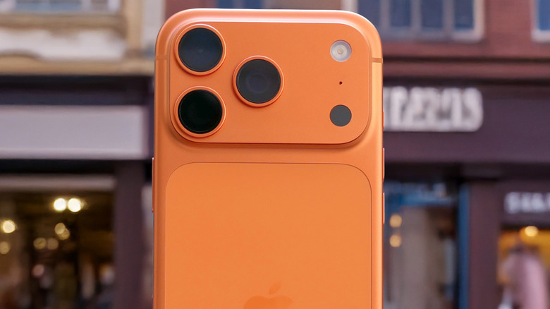 An iPhone 17 Pro or Pro Max