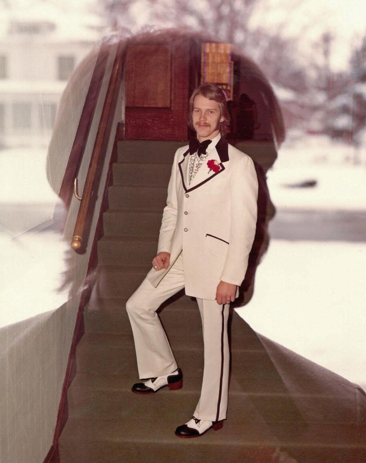 A dapper groom on his wedding day
