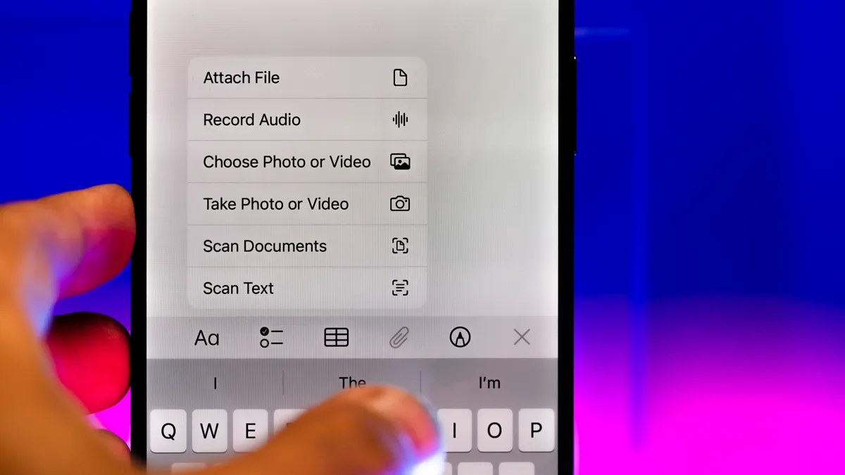 Using an iPhone as a document scanner