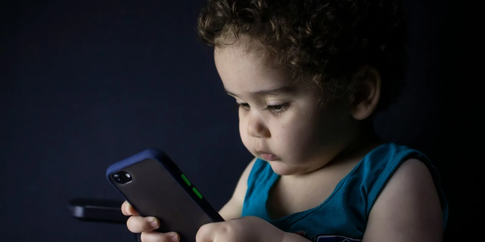 Young person using a phone