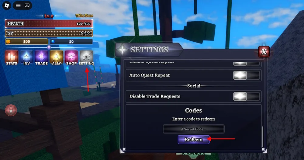 Sailor Piece code redemption