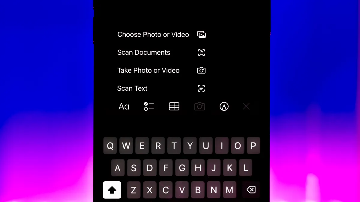 Using an iPhone as a document scanner