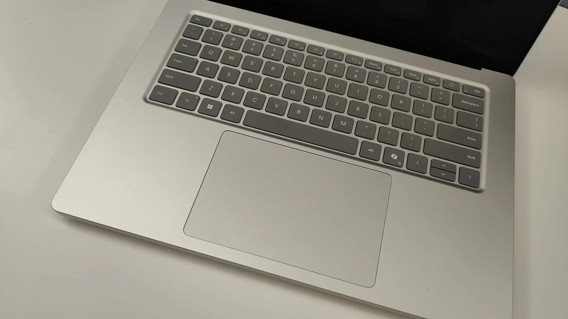 Microsoft Surface Laptop Ultra keyboard and trackpad